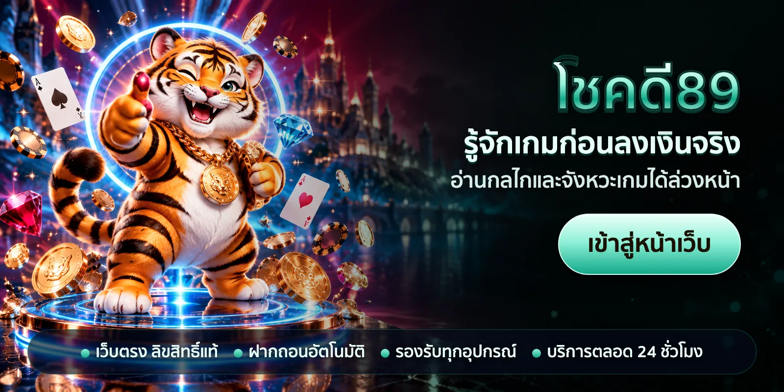 ภาพหัวเรื่องของ โชคดี89 ชุดที่ 3 — รู้จักเกมก่อนลงเงินจริง